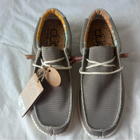 NWT Hey Dude Wally Eco Sox Desert Brown Shoes - Picture 6 of 8